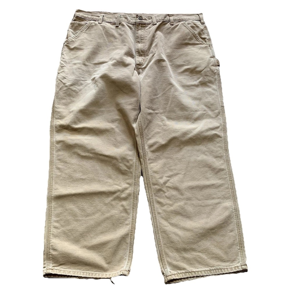 Vintage Carhartt Carpenter Pants‎ Sun Faded 42 x 29 Beige